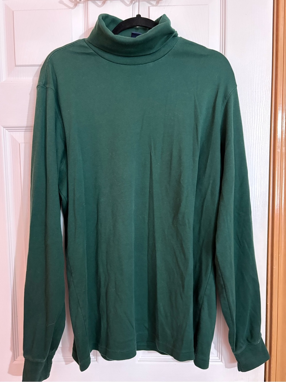 Lands' End Forest Green Turtleneck Long Sleeve Shirt